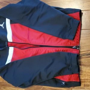 Jordan Black, Red, and White Athletic Zip Up Jacket